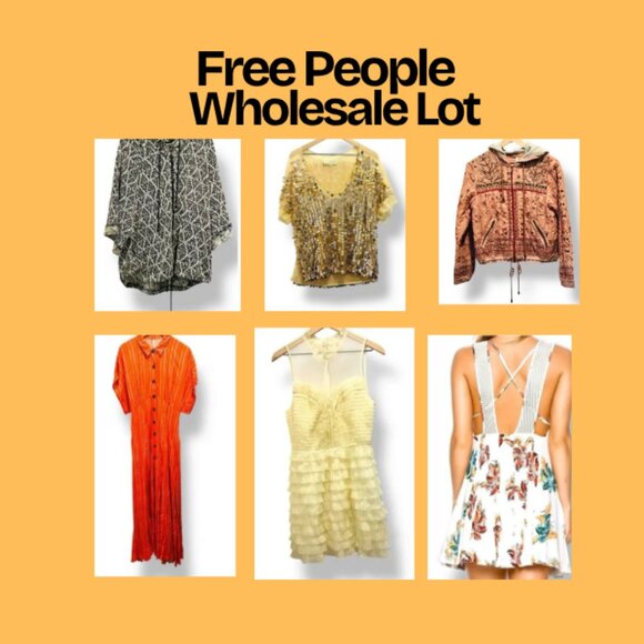 Free People 7pc Wholesale Reseller Lot | Boho Dresses Tops Pants Jacket - Picture 1 of 8
